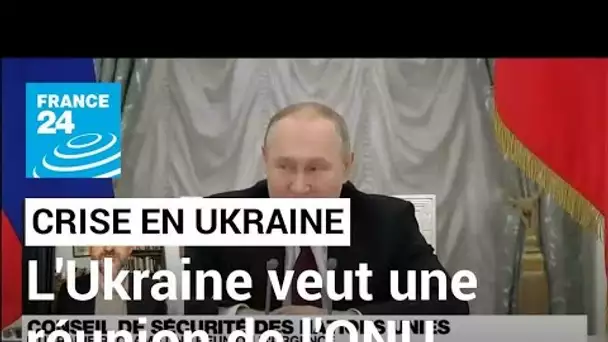 L'Ukraine réclame une réunion d'urgence du Conseil de sécurité des Nations unies • FRANCE 24