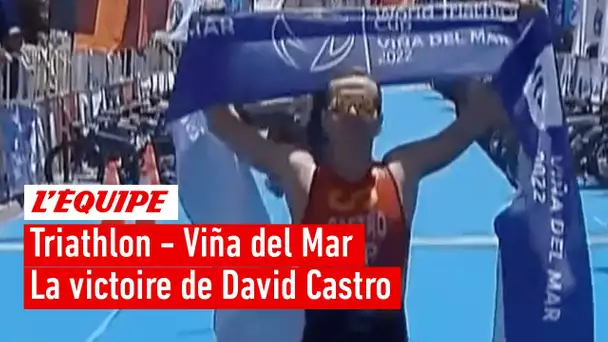 Triathlon - David Castro se surpasse et devance Diego Moya sur le sprint final