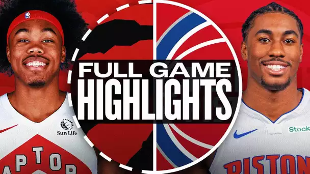 RAPTORS at PISTONS | FULL GAME HIGHLIGHTS | November 25, 2024