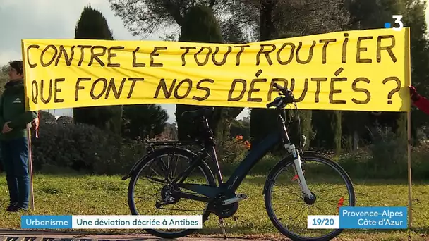 Un collectif d'habitants s'oppose à la déviation qui reliera Antibes à Golfe-Juan