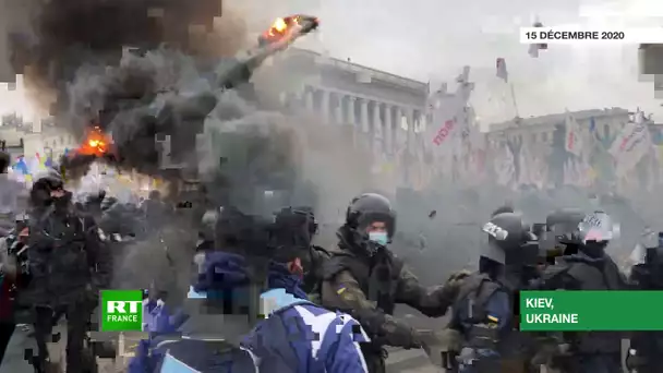 Kiev : heurts lors d'une mobilisation contre les mesures sanitaires