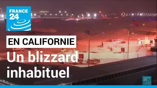 La Californie sous la neige : blizzard inhabituel, plusieurs axes routiers fermés • FRANCE 24