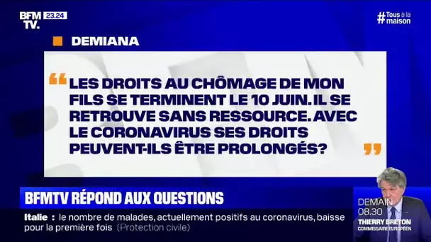 Les droits au chômage de mon fils se terminent le 10 juin. Seront-ils prolongés ? BFMTV vous répond