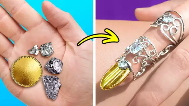 TRANSFORMEZ DES OBJETS DU QUOTIDIEN EN BIJOUX ÉBLOUISSANTS EN OR ET ARGENT ! 💎✨