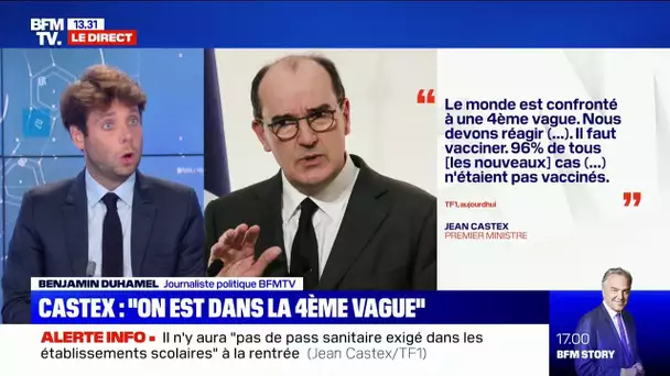 Quatrième vague, vaccination, contrôle du pass sanitaire : ce qu'a dit Jean Castex