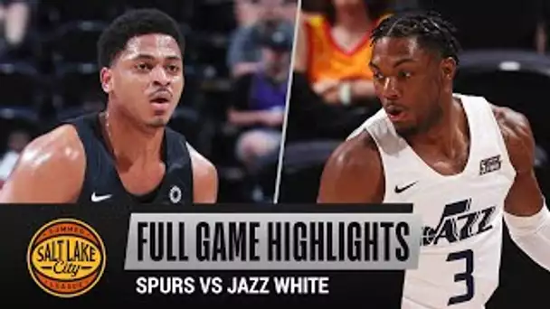 SPURS vs JAZZ WHITE (58 - 87) | SALT LAKE CITY SUMMER LEAGUE | FULL GAME HIGHLIGHTS