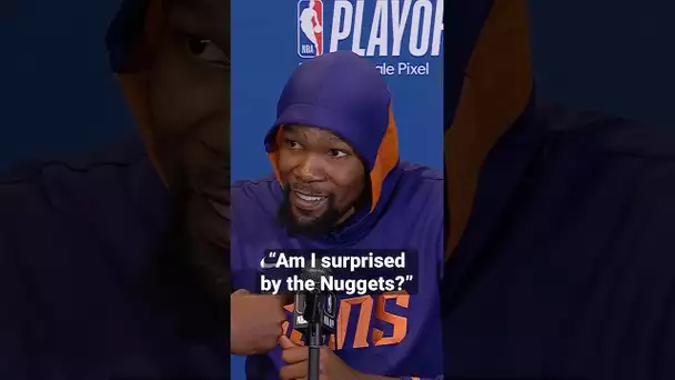 “Am I surprised by the Nuggets?” - Kevin Durant After Game 1! 🗣 | #shorts