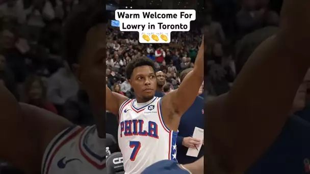 Raptors fans give Kyle Lowry a standing ovation in his return to Toronto! 👏🔥|#Shorts