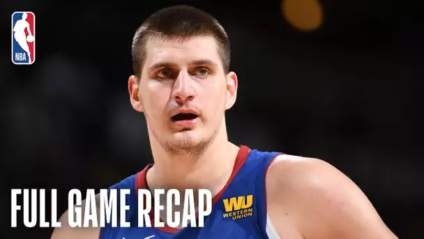 TRAIL BLAZERS vs NUGGETS | Nikola Jokic & Paul Millsap Combine For 48 Points | April 5, 2019