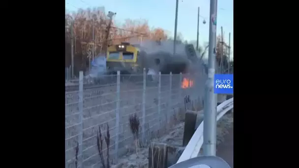 Collision entre un train et un bus en Suède - no comment