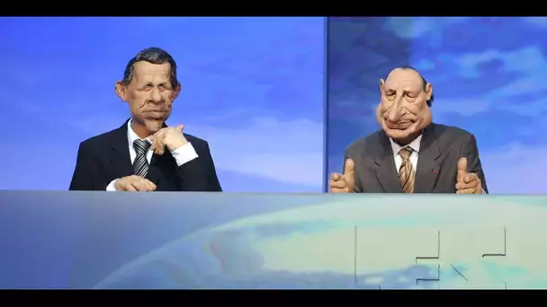 Dans les Guignols, Chirac le Poulidor et Balladur sûr de lui, "un duo de comédie formidable"