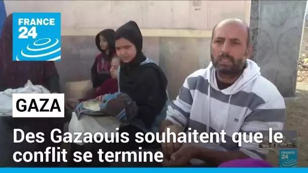 Des Gazaouis déplacés à Rafah souhaitent que le conflit se termine pour la nouvelle année