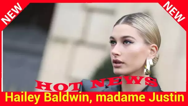 Hailey Baldwin, madame Justin Bieber, ultra rock pour la Fashion Week à ParisToute en cuir