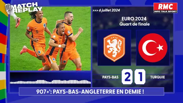 Pays-Bas 2-1 Turquie : Victoire poussive des Oranje qui rejoignent l'Angleterre en demie