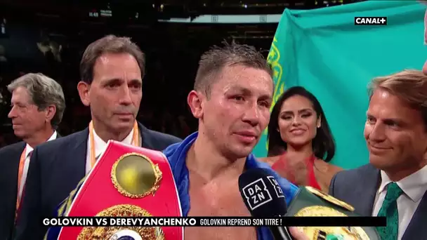 Les premiers mots de Golovkin