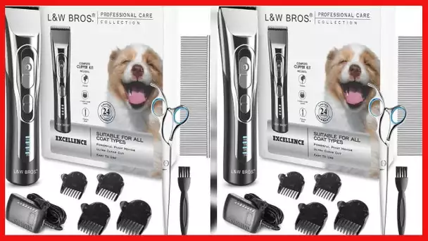 L&W BROS. Professional pet Clippers, pet Clipper for Dogs, Dog Clippers Professional Pets Grooming