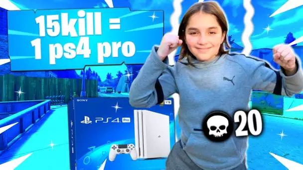 15 KILLS = UNE PS4 POUR CE KIKOU SUR FORTNITE !