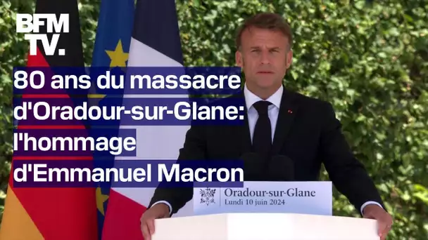 Le discours intégral d'Emmanuel Macron pour commémorer les 80 ans du massacre d'Oradour-sur-Glane