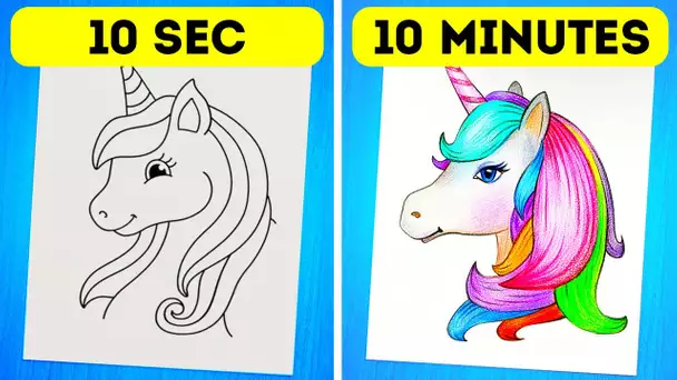 INCROYABLES CONSEILS D'ART ET IDÉES FACILES DE DESSIN