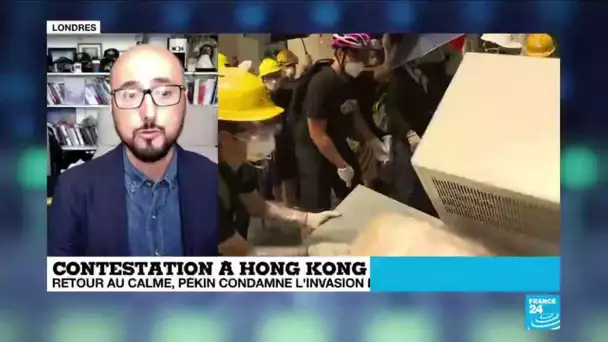 Hong Kong : Les manifestants parfois en désaccord avec "l'attitude radicale" de certains groupes