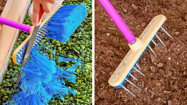 Outils de jardinage faits maison et astuces pour cultiver des plantes