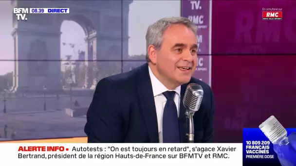 Xavier Bertrand face à Jean-Jacques Bourdin en direct