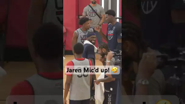 “I’m Mic’d Don’t Say Anything Crazy!”- BTS with Jaren Jackson Jr. at The #USABMNT practice!| #Shorts