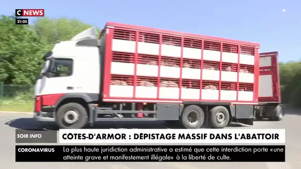 Côtes-d'Armor : 69 cas de Covid-19 détectés dans un abattoir