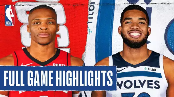 ROCKETS at TIMBERWOLVES | FULL GAME HIGHLIGHTS | January 24, 2020