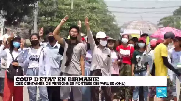 Coup d'État en Birmanie : des centaines de personnes portées disparues