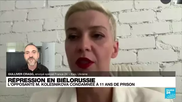 Répression en Biélorussie : l'opposante Maria Kolesnikova condamnée à 11 ans de prison