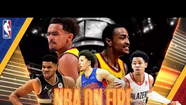 NBA On Fire feat. Giannis Antetokounmpo, Anfernee Simons, Cade Cunningham & The Atlanta Hawks 🔥