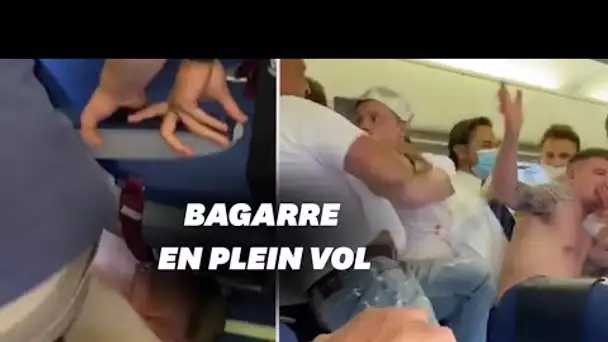 Ils refusent de porter un masque et provoquent une bagarre en plein vol