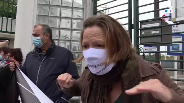 Manifestation de commerçants à Bayonne, ils demandent la réouverture de leurs enseignes