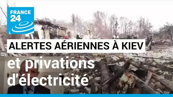 Alerte aérienne à Kiev : les régions de Kherson et d'Odessa privées d'électricité