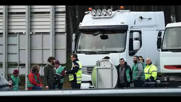 Blocage des routiers à Nancy : "Nous voulons pérenniser notre congé de fin d’activité "