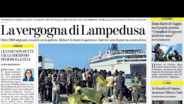 Arrivées de migrants à Lampedusa: "La honte de l'Europe" • FRANCE 24