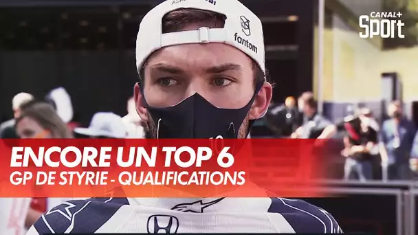 La réaction de Pierre Gasly après sa qualification P6 - GP de Styrie