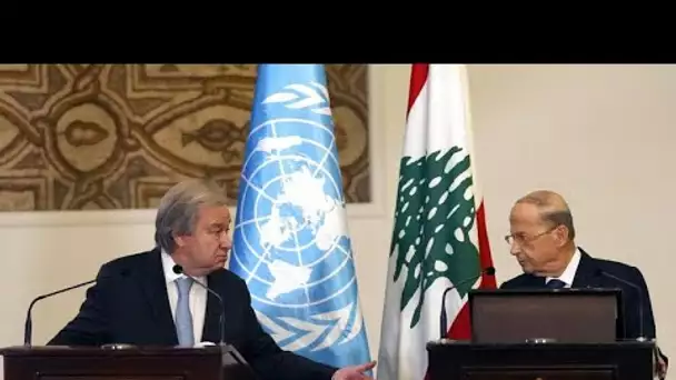 Le patron de l'ONU Antonio Guterres est au Liban pour afficher la solidarité du monde