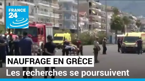 Naufrage meurtrier en Grèce : les opérations continuent avec peu de moyens • FRANCE 24