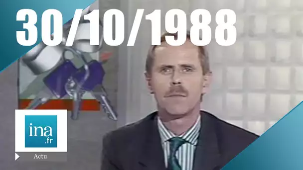 20h Antenne 2 du 30 octobre 1988 | Opération drapeau blanc | Archive INA