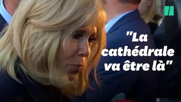 Brigitte Macron émue à la messe de Saint-Sulpice pour Notre-Dame