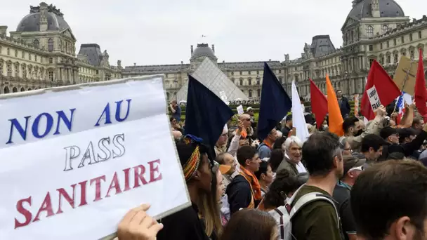 Anti-pass : à Paris, ils manifestent «surtout pour dire à monsieur Macron qu'on l'emmerde»