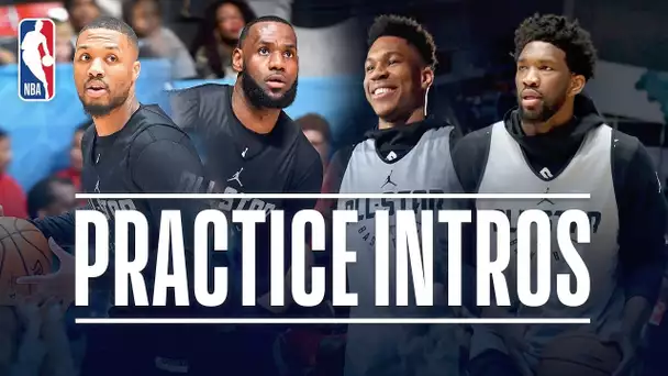 Team Giannis and Team LeBron All-Star Practice Introductions