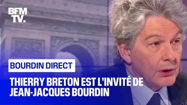 Thierry Breton face à Jean-Jacques Bourdin en direct