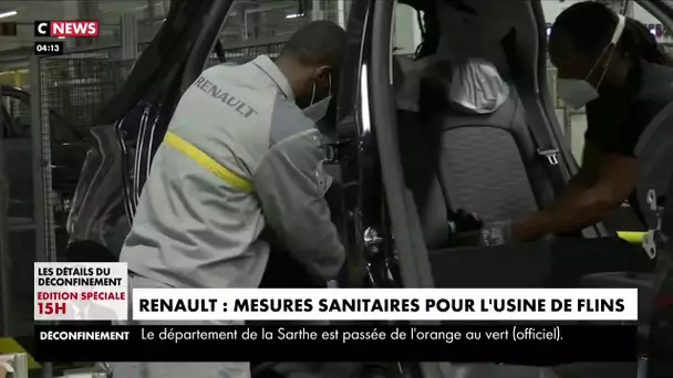 Déconfinement: l’usine de Renault de Flins reprend son activité en s'adaptant aux mesures sanitaires