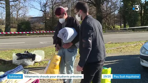 Pau : solidarité entre étudiants pour s'équiper en vêtements chauds