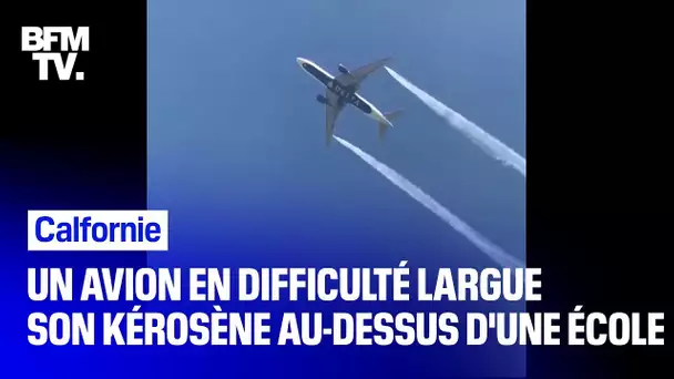 Un Boeing en difficulté largue son kérosène au-dessus d'une école près de Los Angeles