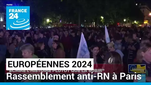 Européennes 2024 : rassemblement anti-RN à Paris après les résultats des élections