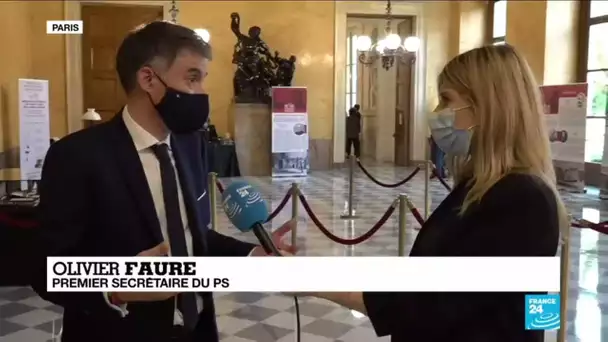 Jean Castex devant l'hémicycle : le vote des mesures est "une parodie", pour Olivier Faure (PS)